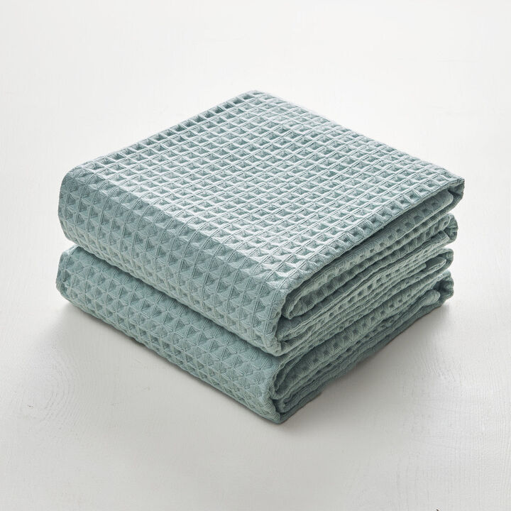 Dolce Mela Waffle Bath Towels Set of 2