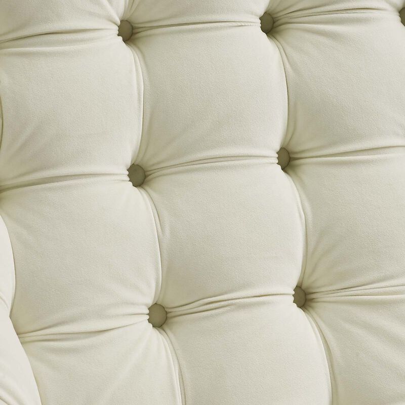 Suggest Button Tufted Performance Velvet Lounge Chair image number 4