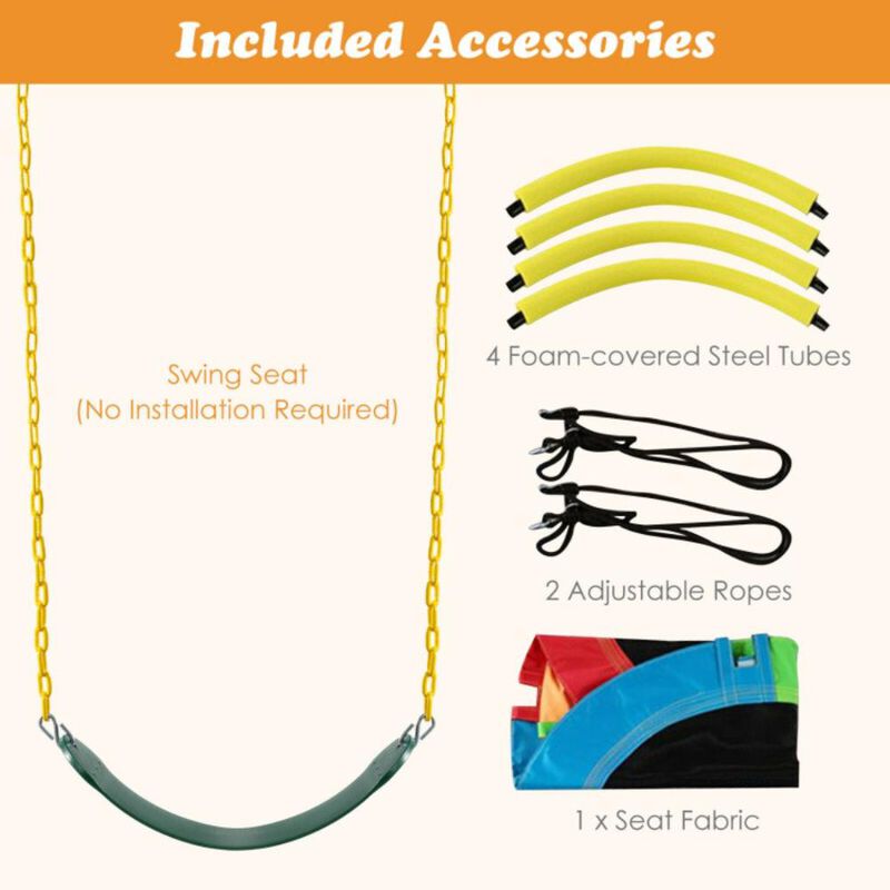 Hivvago 2-Pack Swing Set Swing Seat Replacement and Saucer Tree Swing (Without Stand)