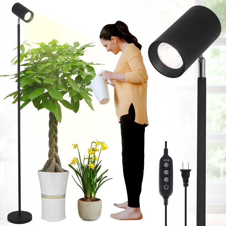 ELEMENT ACE Full Spectrum LED Grow Light Stand with 6 Level Adjustable Height, Auto Cycle Timer, 360&deg; Rotatable Head for Indoor Plant Seedlings & All Growth Stages