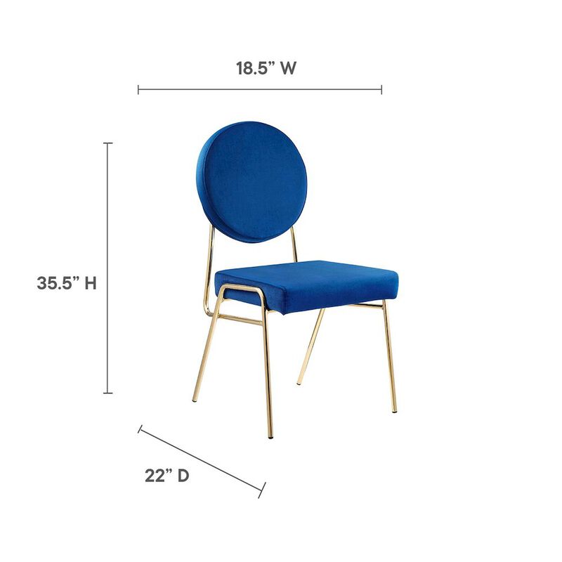 Craft Performance Velvet Dining Side Chair image number 2