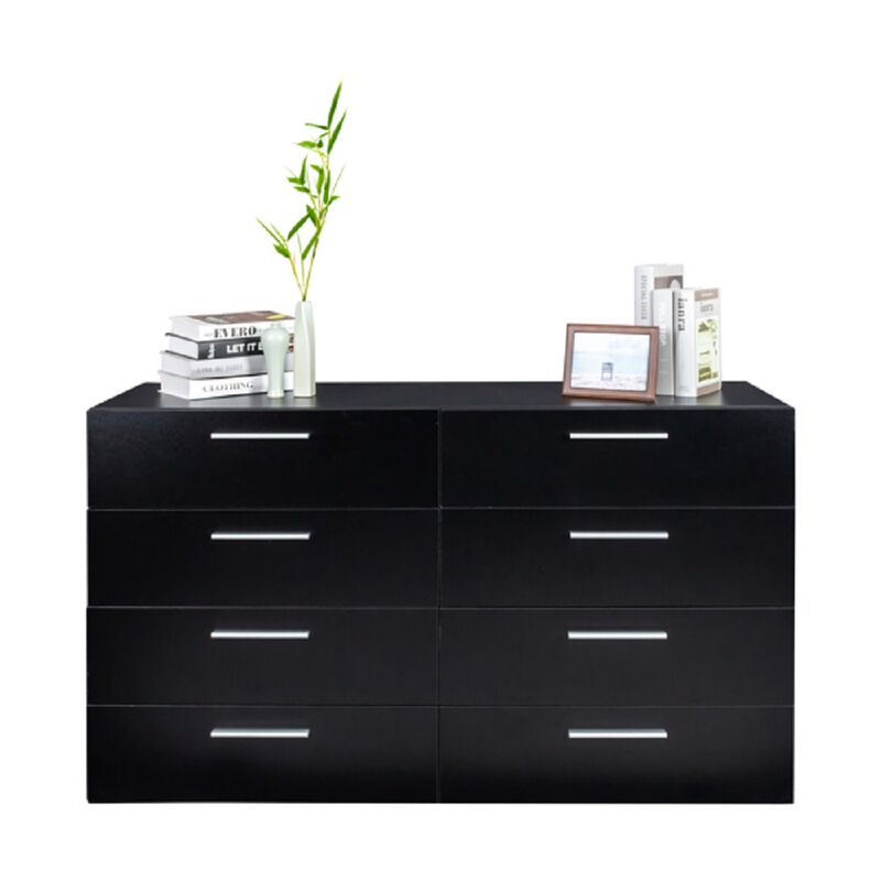 Modern 8-Drawer Double Dresser, Versatile Storage Cabinet for Home