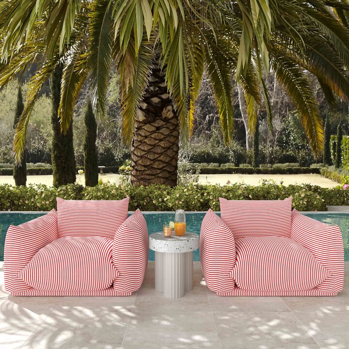 Saint Tropez Stuffed Outdoor Armchair