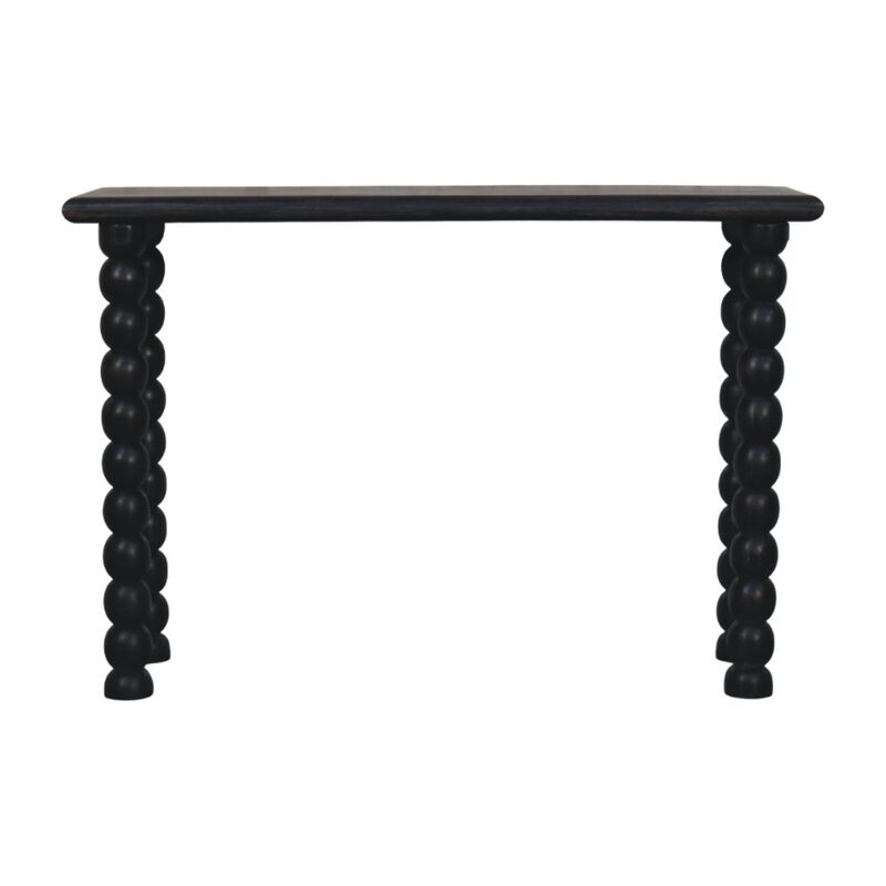 Artisan Furniture Solid Wood Spindle Linear Console, Dark Brown image number 0