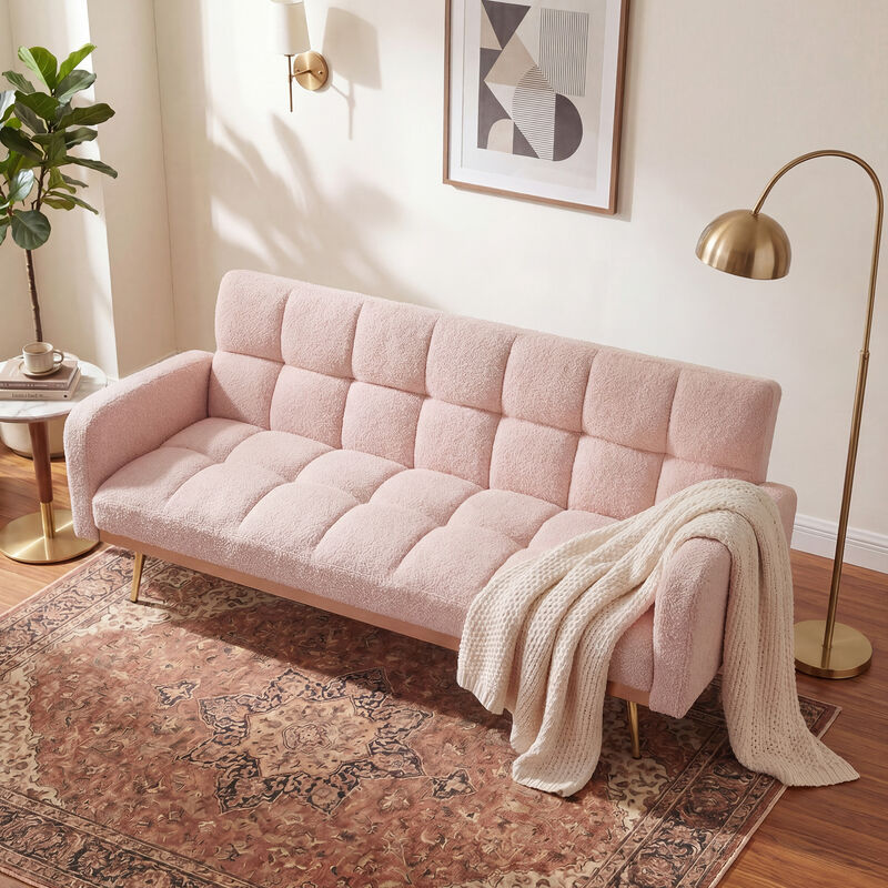 Wosdik Teddy Fleece Adjustable Futons image number 4