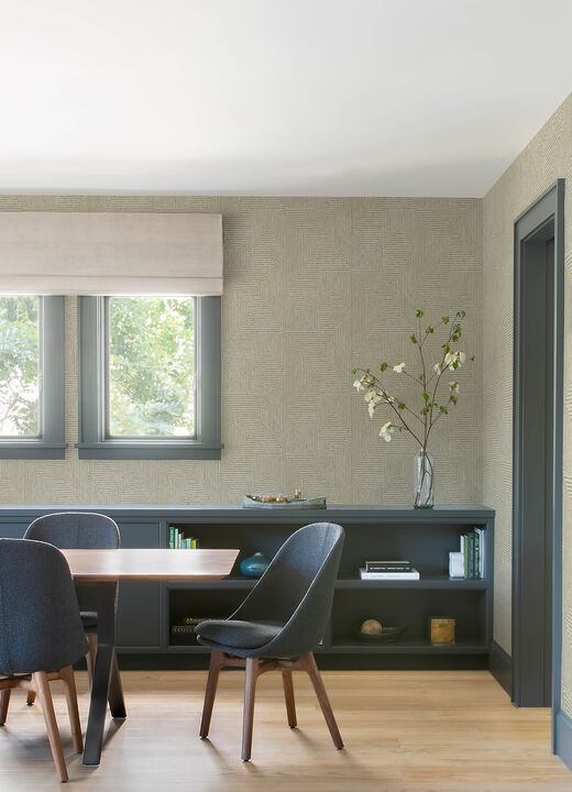 Mortenson Gold Geometric Wallpaper