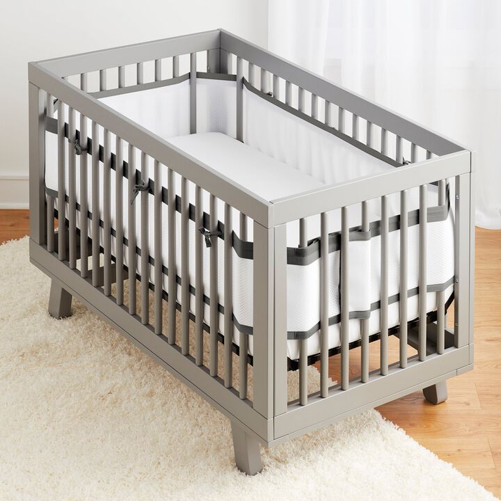 Breathable Mesh Crib Liner — Deluxe Linen Collection