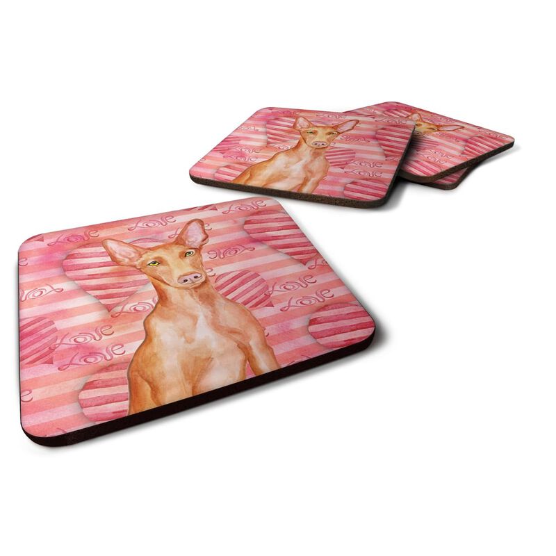 Caroline's Treasures Pharaoh Hound Love Decorative coasters, Multicolor