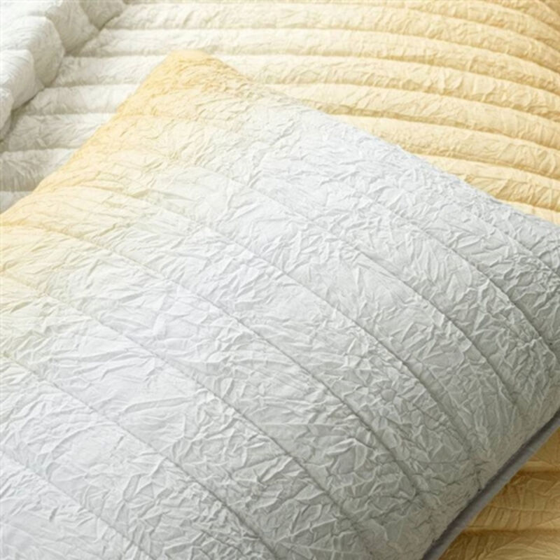 Crinkle Texture Lightweight Quilt Set 3 Pieces for Everyday Bedroom Comfort