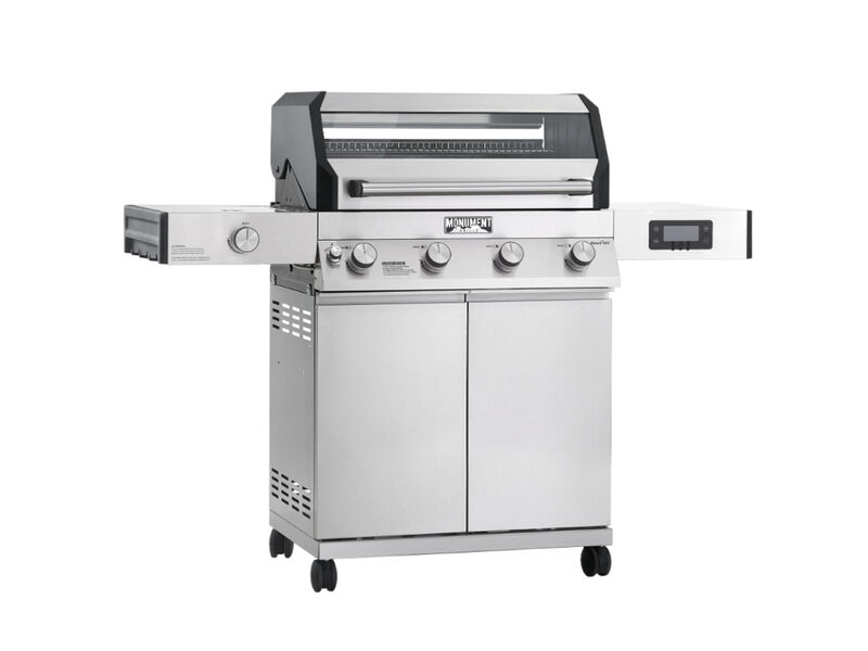 Monument Grills Denali Series | 4 Burner Smart Stainless Steel Propane Gas Grill