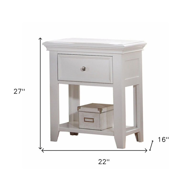 Bedside Nightstand with One Drawer – Compact and Stylish Bedroom Furniture