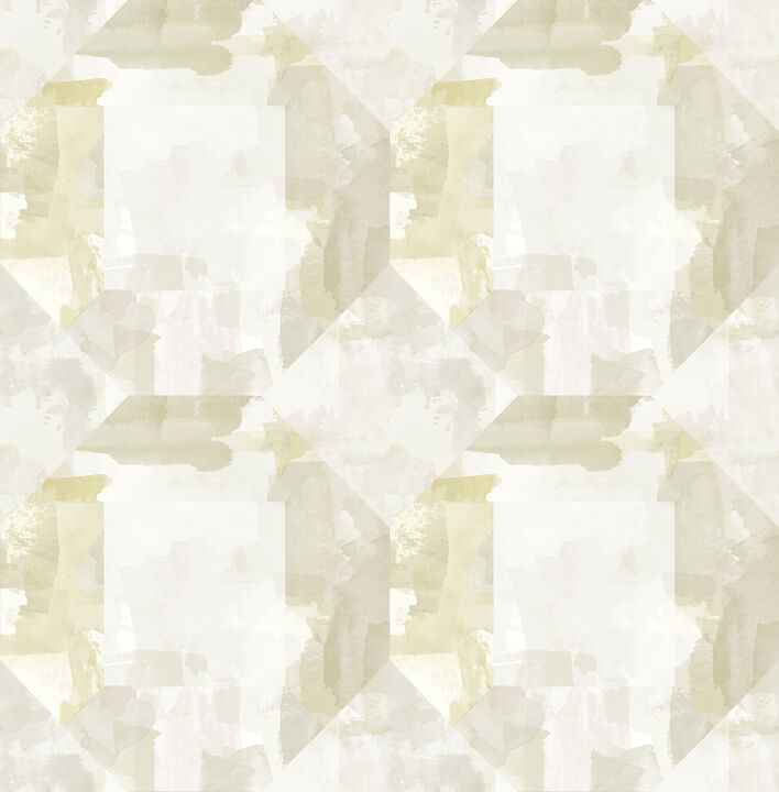 Perrin Olive Gem Geometric Wallpaper
