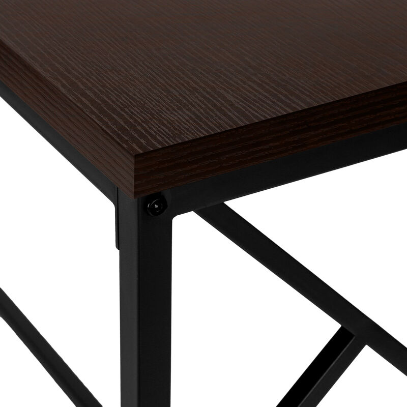 Monarch Specialties I 3534 Accent Table, Console, Entryway, Narrow, Sofa, Living Room, Bedroom, Metal, Laminate, Brown, Black, Contemporary, Modern