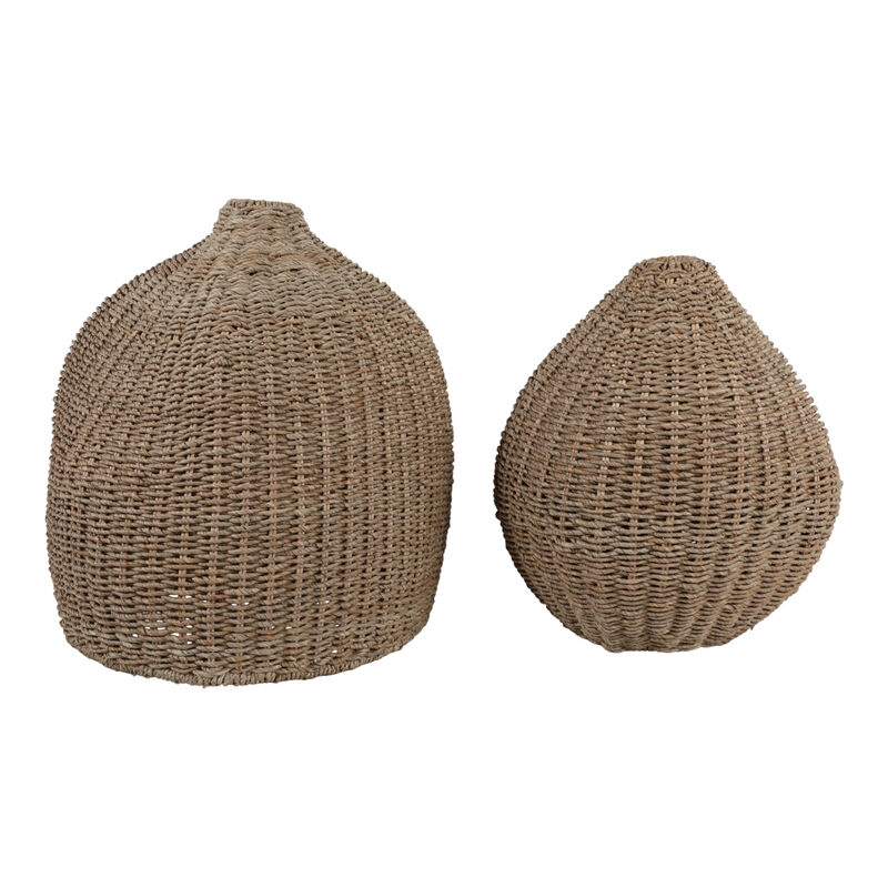 S/2 18/21" Rattan Vases image number 0