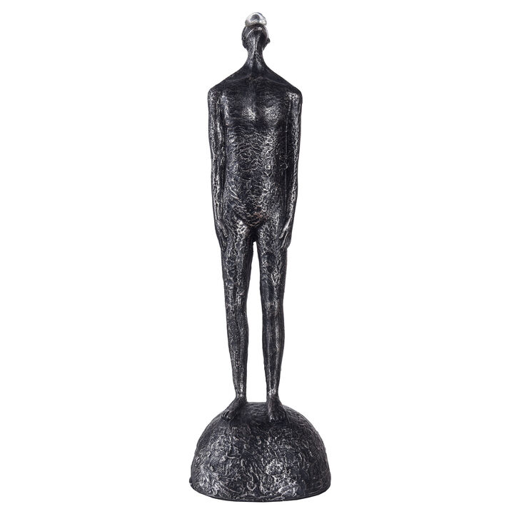 Man Sculpture on Pedestal