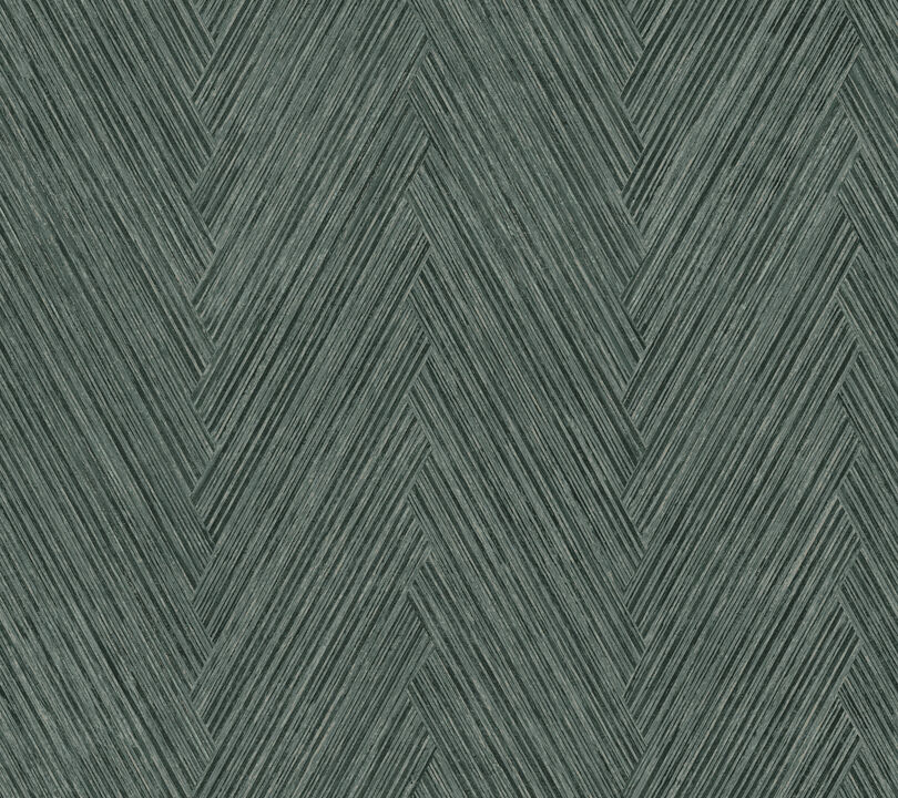Thatched Chevron Bottle Green Wallpaper