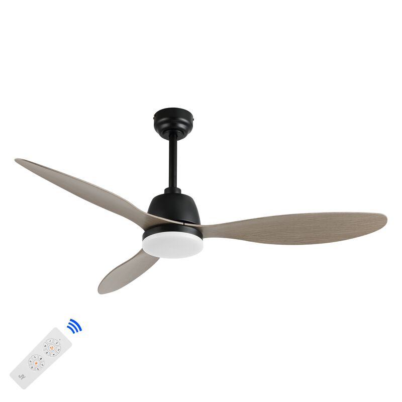 Audie Classic Industrial Iron/Plastic Integrated LED Ceiling Fan
