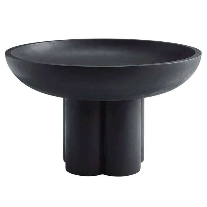 Concrete Coffee Table with Durable Round Top and Modern Design