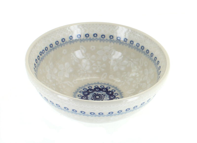 Blue Rose Polish Pottery Sunshine Grotto Cereal/Soup Bowl
