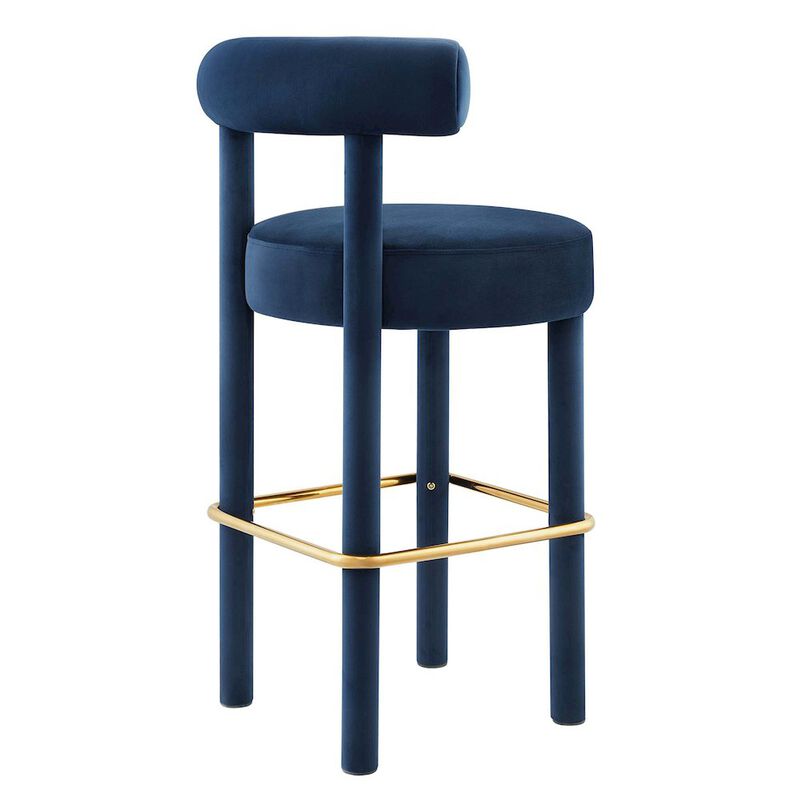 Toulouse Performance Velvet Bar Stool Set of 2 image number 5
