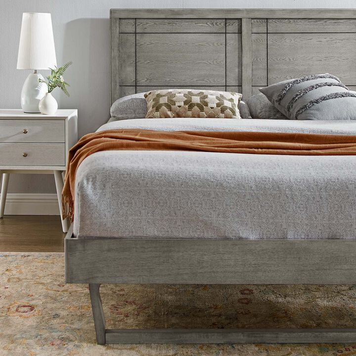 Modway - Marlee King Wood Platform Bed with Angular Frame
