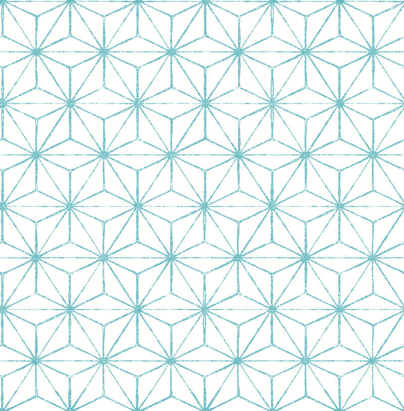Orion Turquoise Geometric Wallpaper image number 0