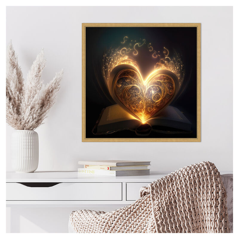 The Illuminated Heart by Jake Fouracre Framed Canvas Wall Art