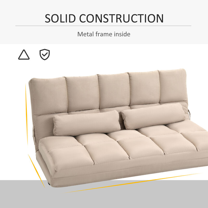 Merax Folding Sofa Couch with 2 Pillows