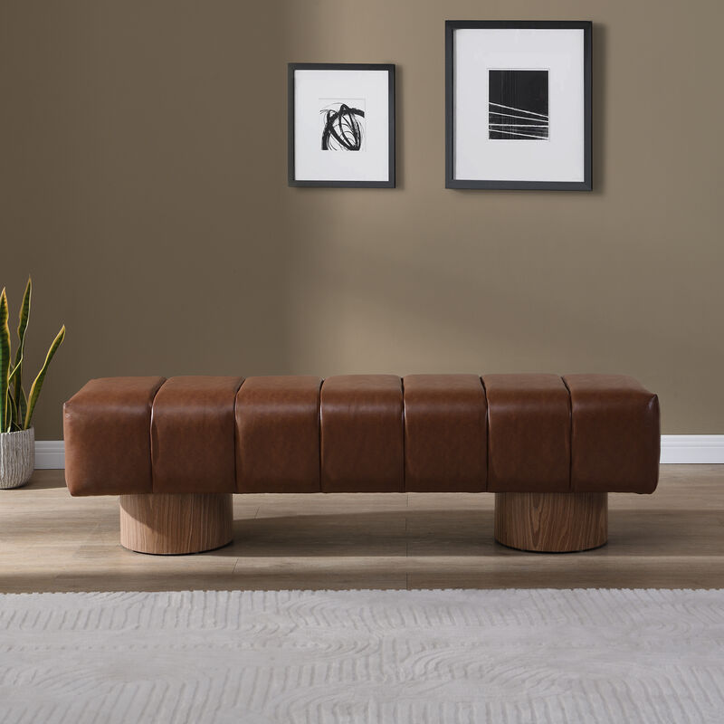 Merax Upholstered Dining Bench Ottoman