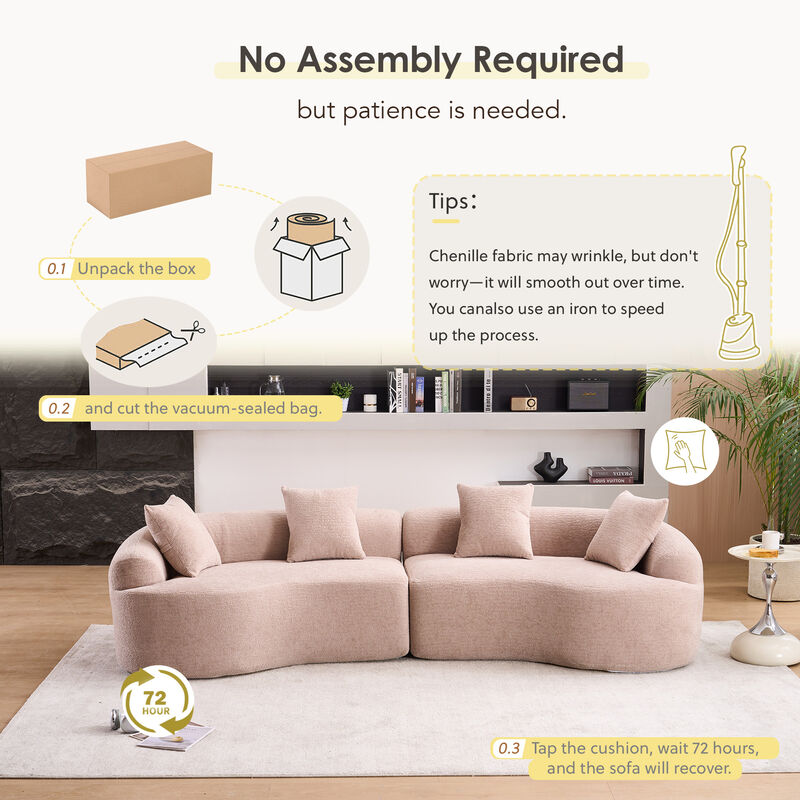 Stowag Curved Boneless Sofa image number 5