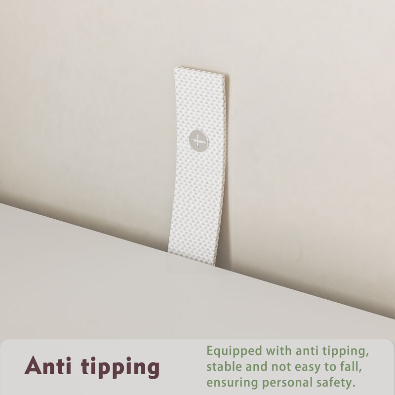 9-Drawer Retractable Dresser Bedroom Storage Organizer with Rotatable Table