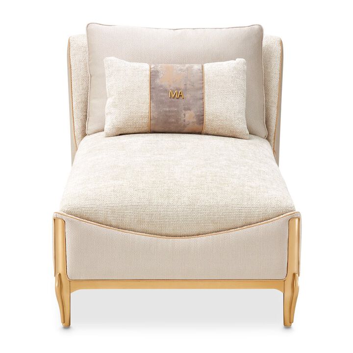 Michael Amini La Terrazza Chaise - Cappuccino/Light Champagne