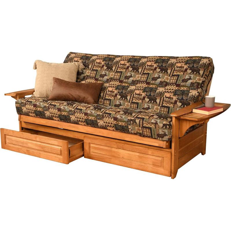 Phoenix Frame-Butternut Finish-Peter's Cabin Mattress-Storage Drawers