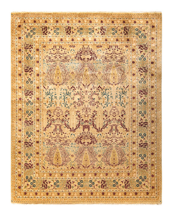 Mogul, One-of-a-Kind Hand-Knotted Area Rug  - Yellow, 8' 0" x 10' 1"