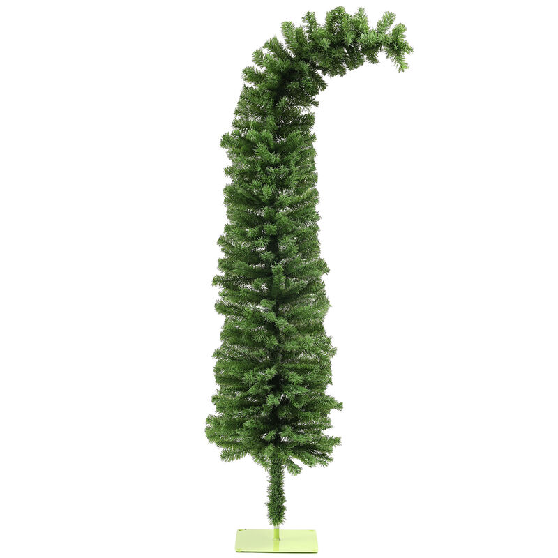 BreeBe 6 ft Whimsical Pencil Artificial Christmas Tree with 400 Branch Tips image number 0