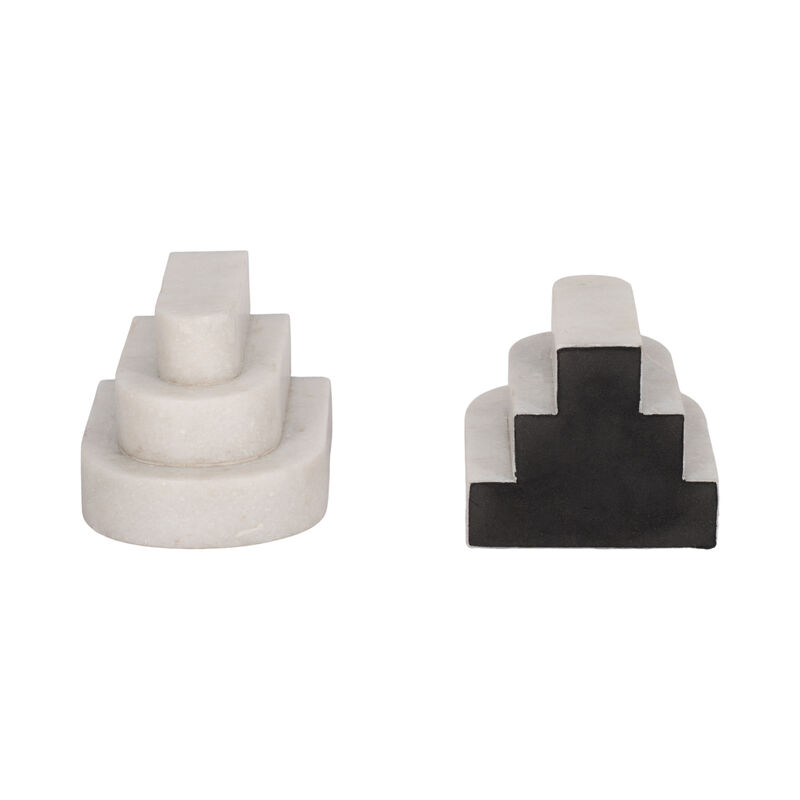 Marble Layered Arches Bookends image number 5
