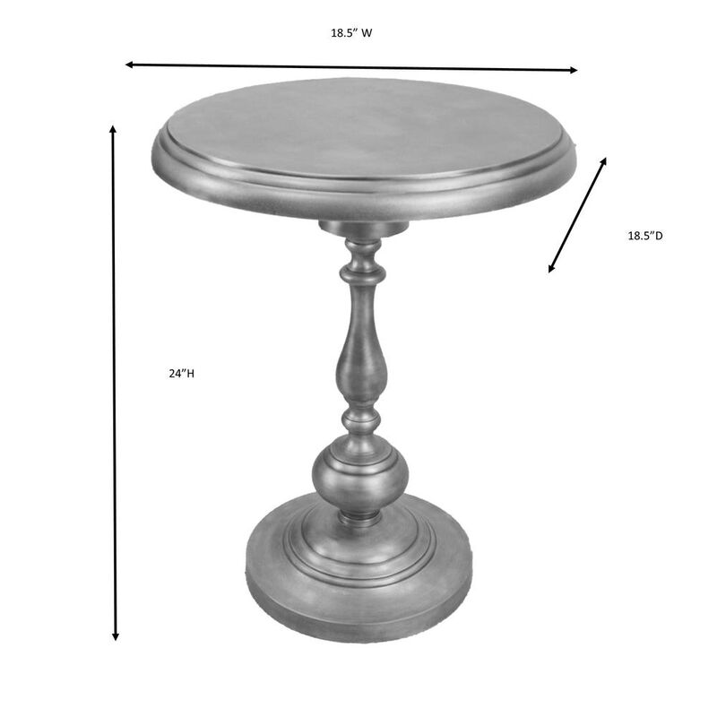 Carolina Living Pearson Metal Accent Table - Antique Brass