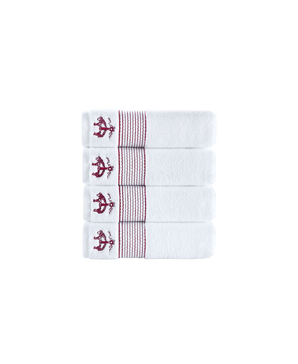 Brooks Brothers Rope Stripe Border 4 pcs Hand Towels