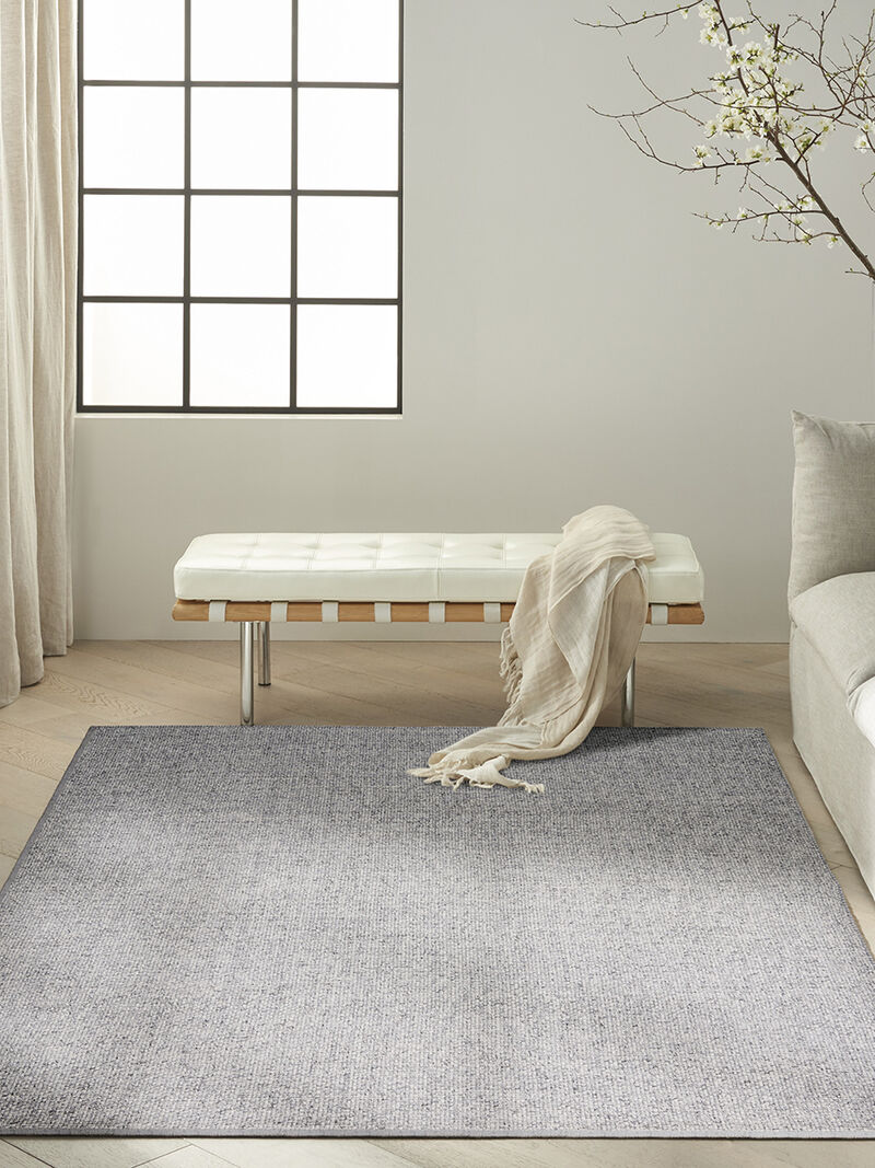 Tobiano TOB01 Silver 4' x 6' Rug