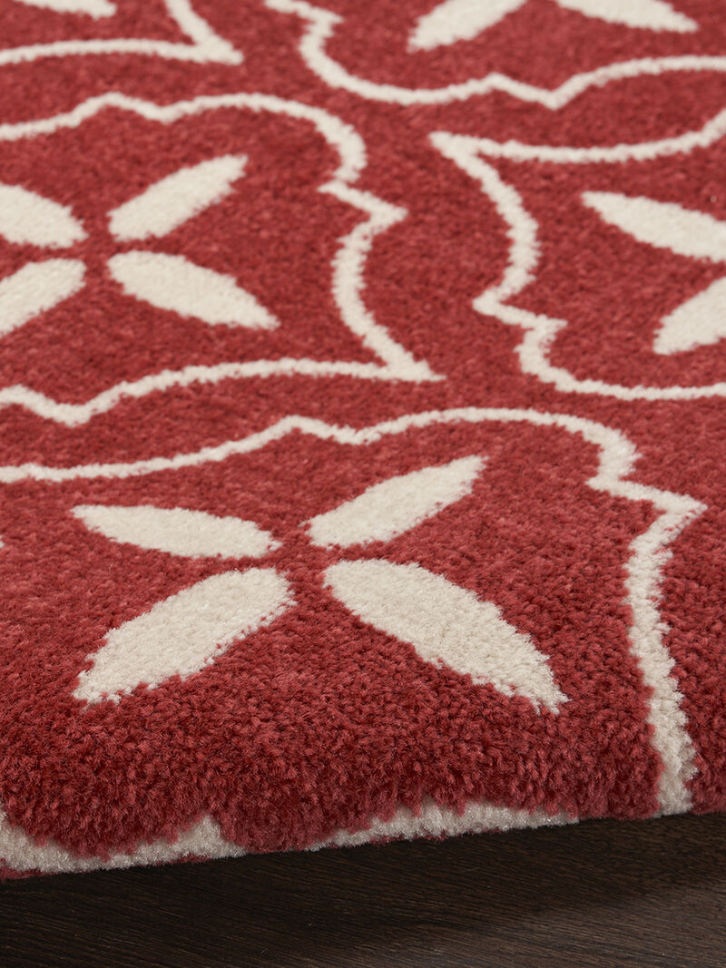 Nourison Essentials NRE04 Brick/Ivory 5' x 7' Rug