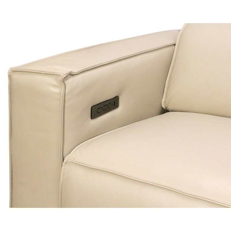 Alex Hamilton Riseholme Reclining Sofa in Beige Full-Leather