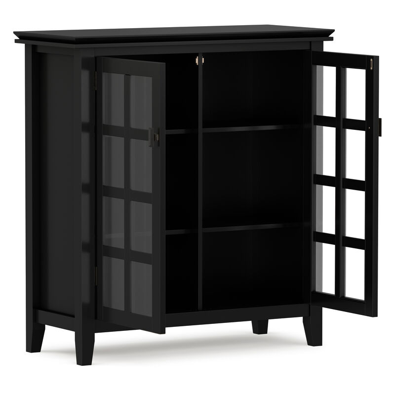 Artisan SOLID WOOD 38 inch Wide Transitional Medium Storage Cabinet in Black image number 4