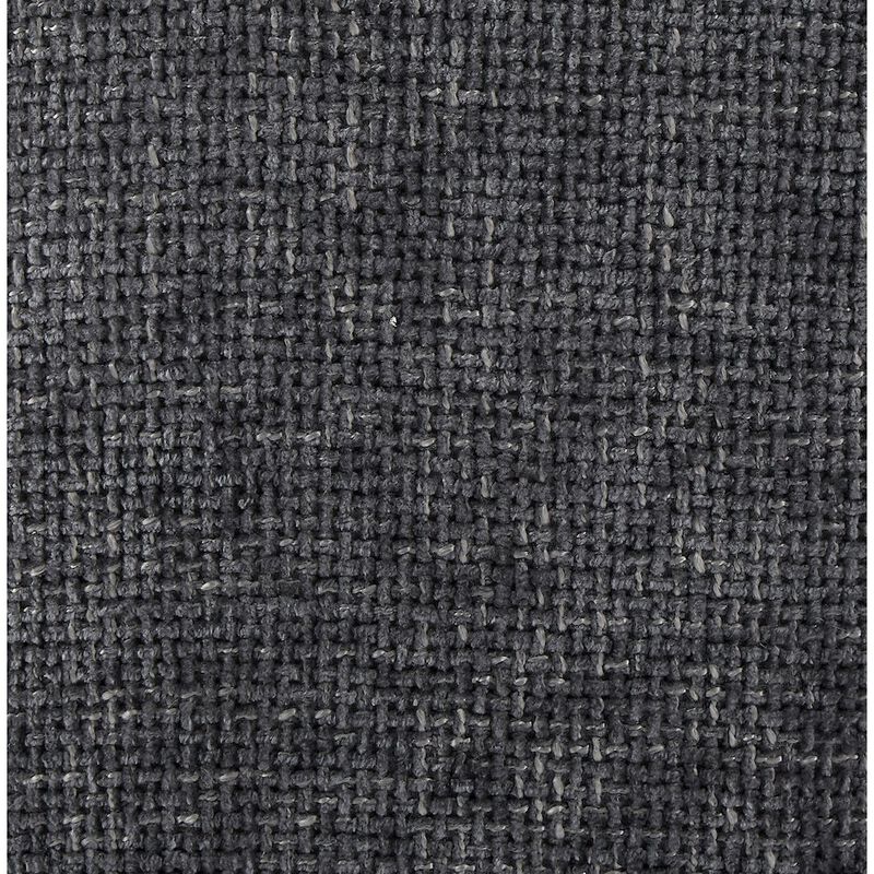 Meridian Furniture Quinn Grey Chenille Fabric Corner Chair