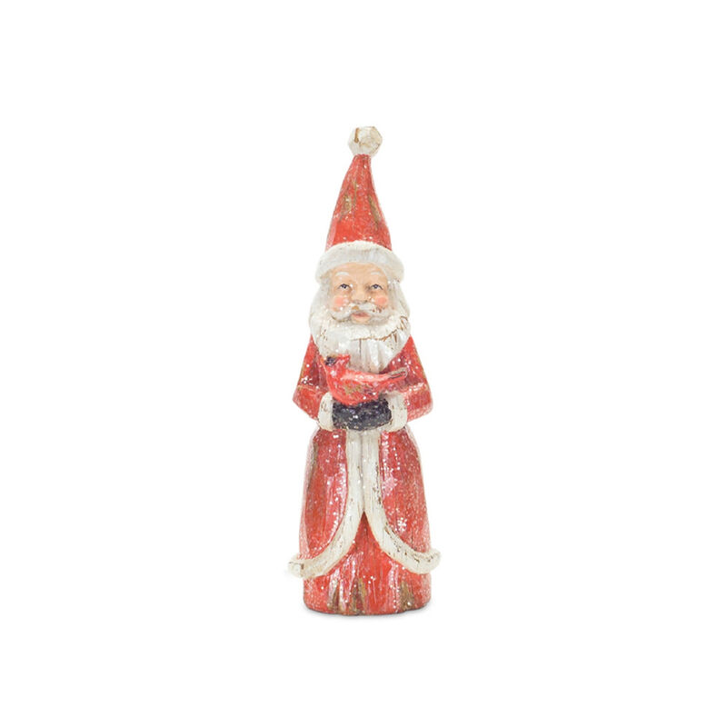 Santa Figurines Set of 3 Resin for Holiday and Christmas Decor