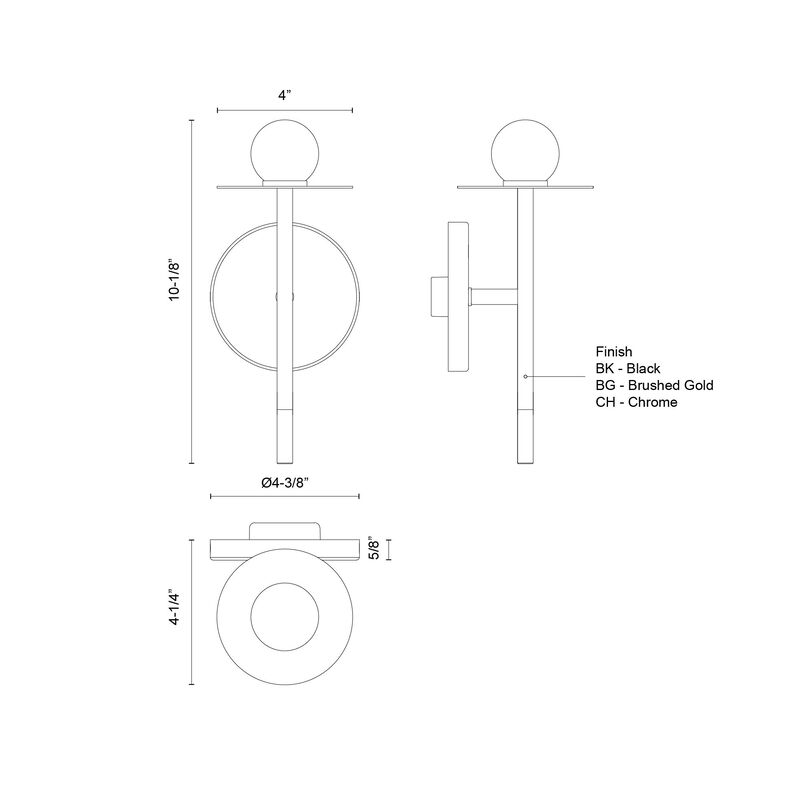 Elixir 10-in Dimmable LED Wall Sconce image number 9