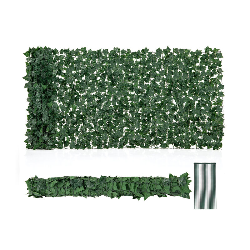 120" x 40" Artificial Ivy Privacy Fence for Outdoor Garden and Balcony Decor