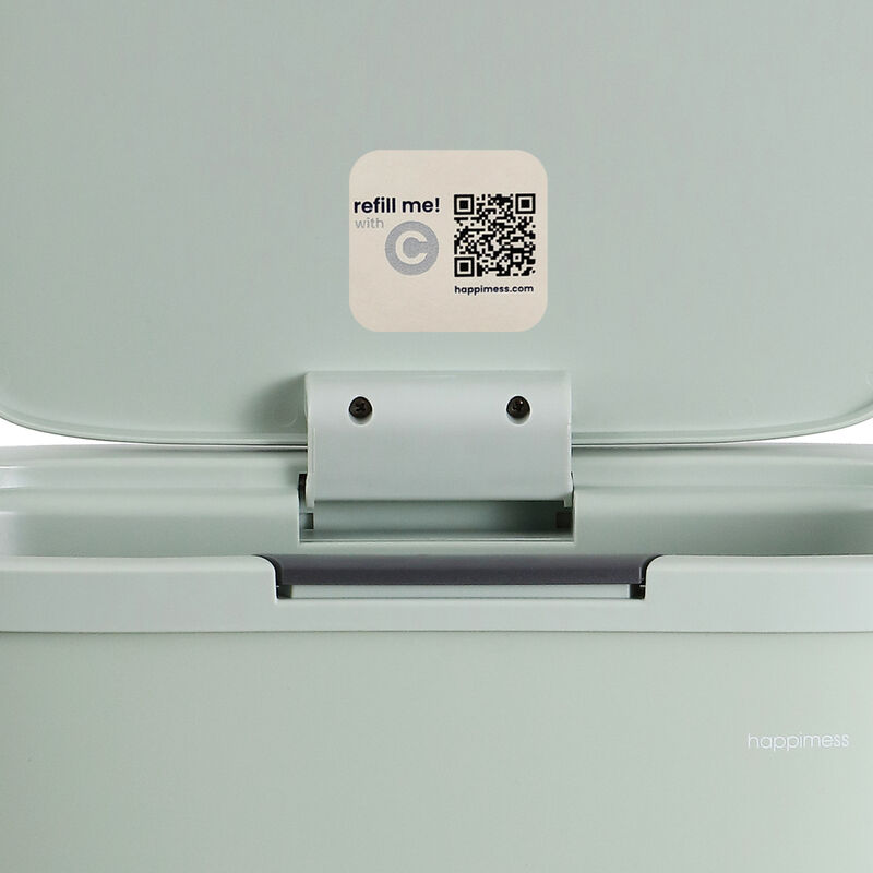 Tammi Kitchen 14.5-Gallon Slim Metal Push Button Trash Can