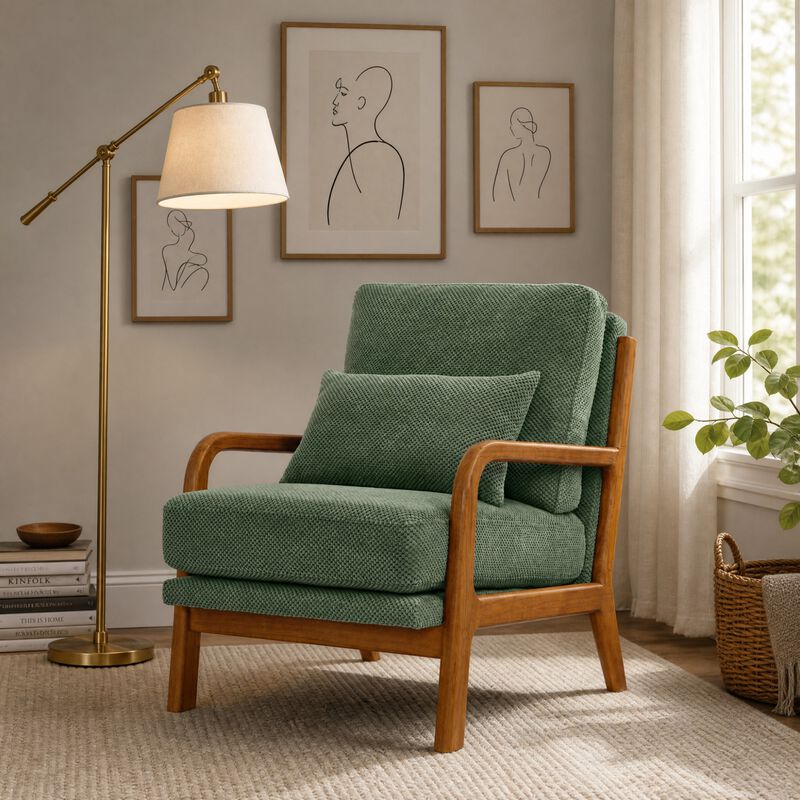 Zitrig Wooden Lounge Chair image number 3