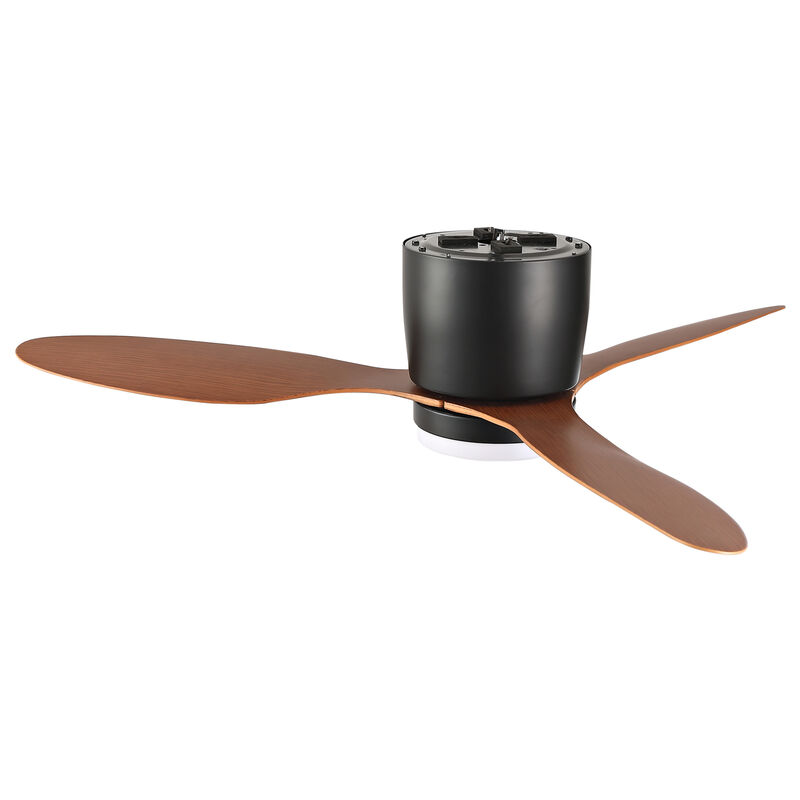 ELEMENT ACE 42 Inch Low Profile Flush Mount Ceiling Fan with Light & Remote Control, Reversible Quiet DC Motor, 6 Speed Settings, Ideal for Indoor & Outdoor Low Ceiling Spaces image number 6