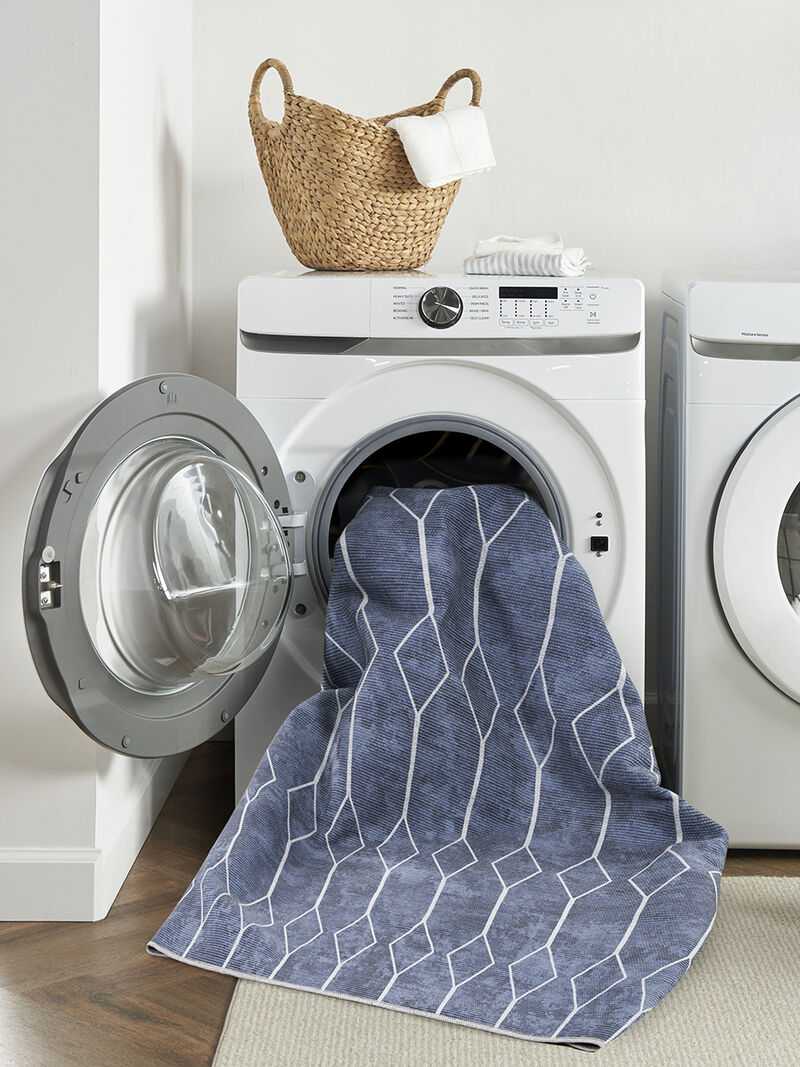 Machine Washable Series 1 SR107 Navy 9'2" x 12' Rug